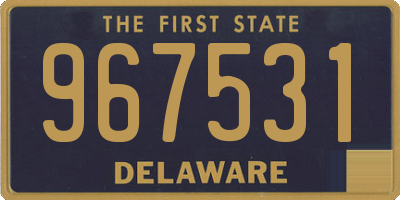 DE license plate 967531