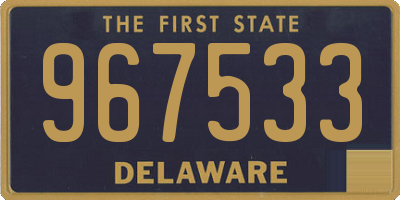 DE license plate 967533