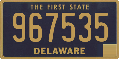 DE license plate 967535