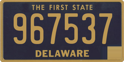 DE license plate 967537