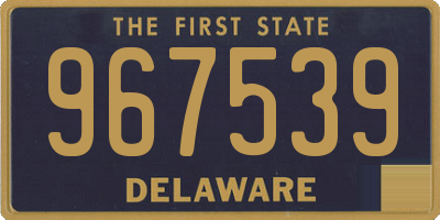 DE license plate 967539