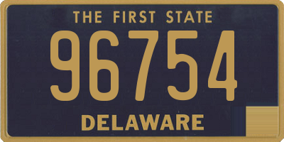 DE license plate 96754