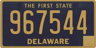 DE license plate 967544