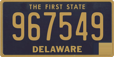 DE license plate 967549