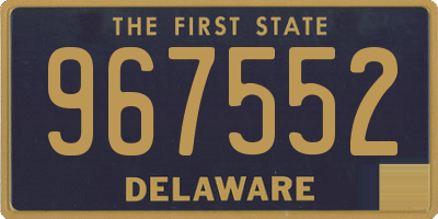 DE license plate 967552