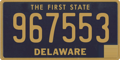 DE license plate 967553