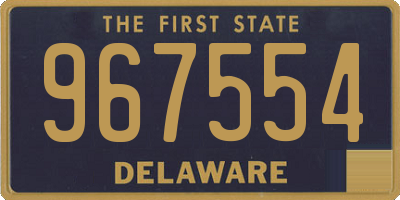 DE license plate 967554