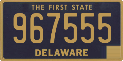 DE license plate 967555