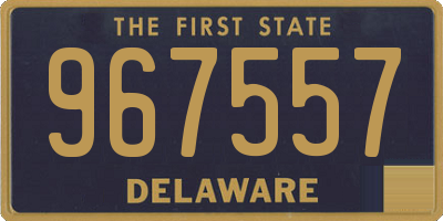 DE license plate 967557