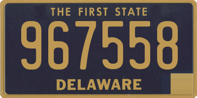 DE license plate 967558