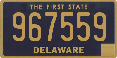 DE license plate 967559