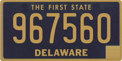 DE license plate 967560