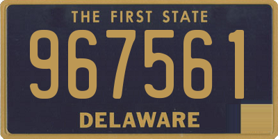 DE license plate 967561