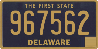 DE license plate 967562