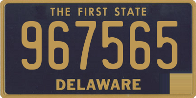 DE license plate 967565