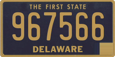 DE license plate 967566