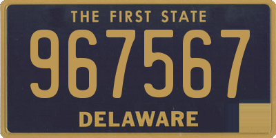 DE license plate 967567