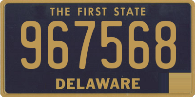 DE license plate 967568