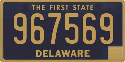 DE license plate 967569