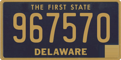 DE license plate 967570