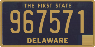 DE license plate 967571