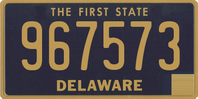 DE license plate 967573