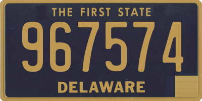 DE license plate 967574