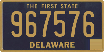 DE license plate 967576