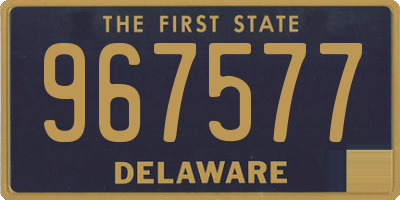 DE license plate 967577