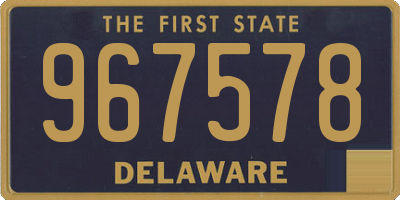 DE license plate 967578