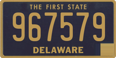 DE license plate 967579