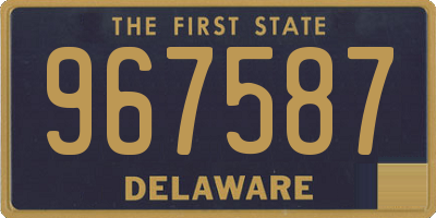 DE license plate 967587