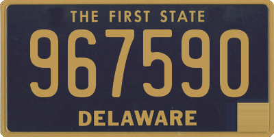 DE license plate 967590