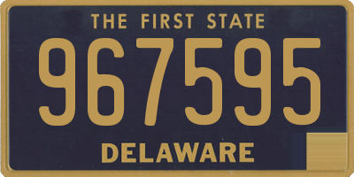 DE license plate 967595