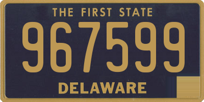 DE license plate 967599