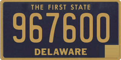 DE license plate 967600