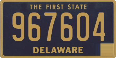 DE license plate 967604
