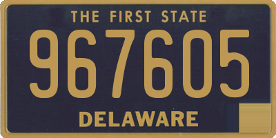 DE license plate 967605