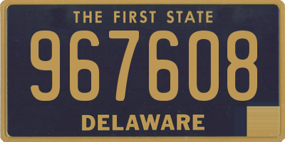 DE license plate 967608
