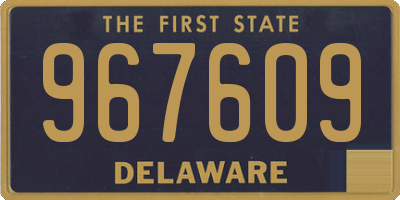 DE license plate 967609