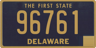 DE license plate 96761