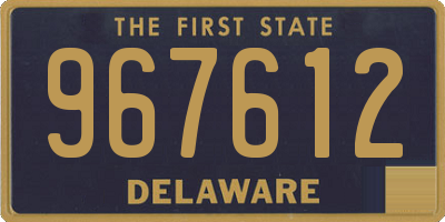 DE license plate 967612
