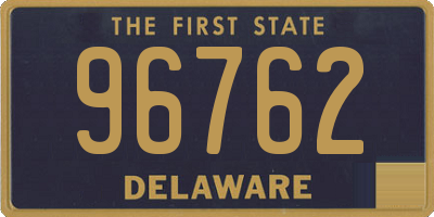 DE license plate 96762