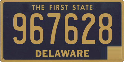 DE license plate 967628