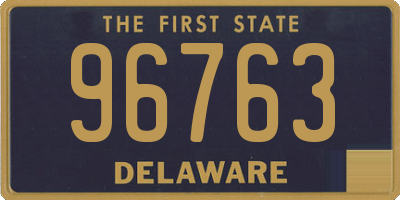 DE license plate 96763