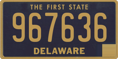 DE license plate 967636