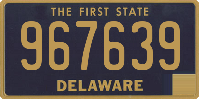 DE license plate 967639