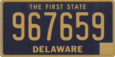 DE license plate 967659
