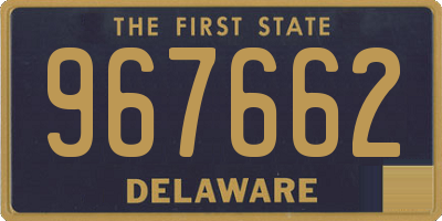 DE license plate 967662