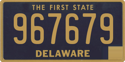 DE license plate 967679